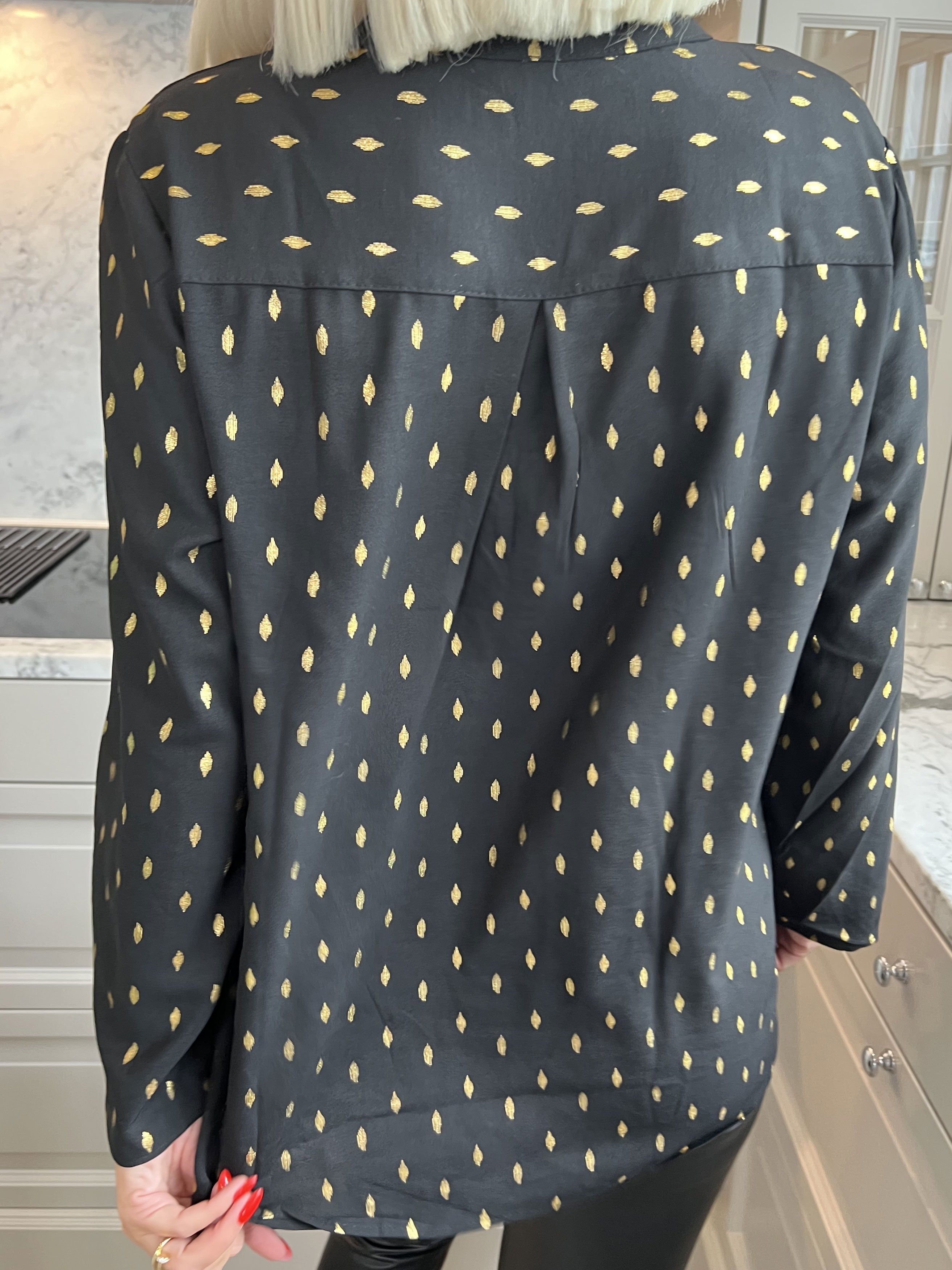 Pepita - Langærmet tunika med mønster